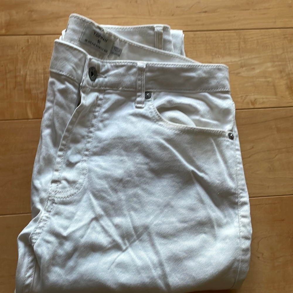 Topman stretch slim jeans white W32R lightly used